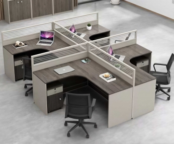 Modern Office Desk And Chair-ID:145364051