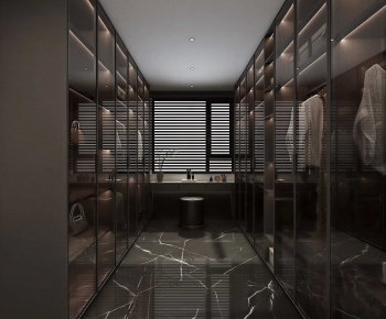 Modern Clothes Storage Area-ID:130903968