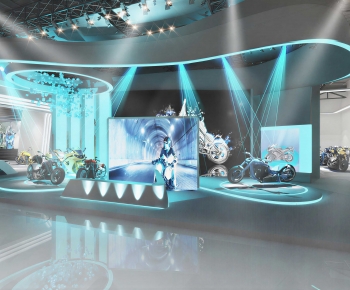 Modern Exhibition Hall-ID:795823105