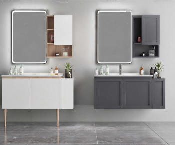 Modern Bathroom Cabinet-ID:296165941