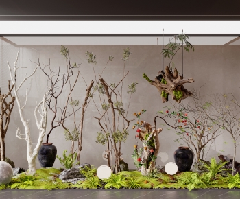 New Chinese Style Plant Landscaping-ID:686096912