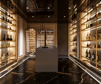 Modern Wine Cellar/Wine Tasting Room-ID:100970326