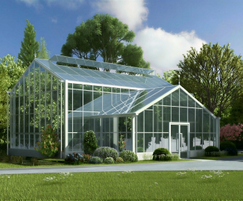 Modern Glass Sunshine Room-ID:203999048