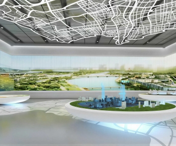 Modern Exhibition Hall-ID:253225093