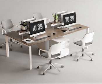 Modern Office Desk And Chair-ID:292918926