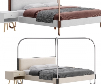 Modern Double Bed-ID:481306083
