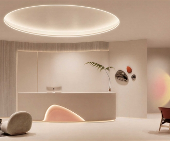 Modern Office Reception Desk-ID:846997027