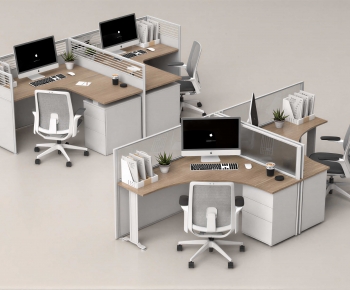 Modern Office Desk And Chair-ID:800735003