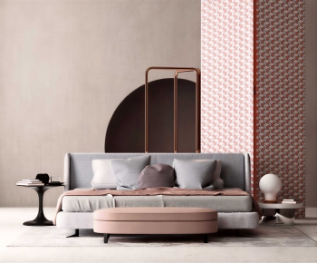 Modern Double Bed-ID:724755054