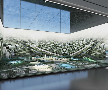 Modern Exhibition Hall-ID:581125025