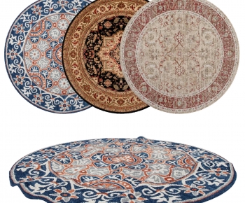 French Style Circular Carpet-ID:538954976