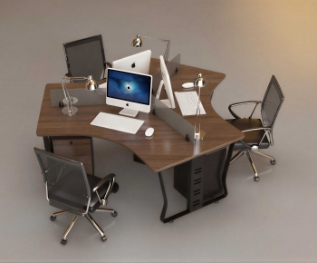 Modern Office Desk And Chair-ID:495340118