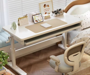 Modern Computer Desk And Chair-ID:101630793