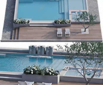 Modern Swimming Pool-ID:636796001