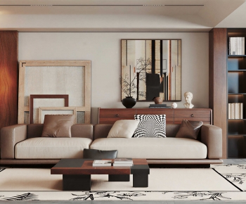 Modern Three-seat Sofa-ID:242099851