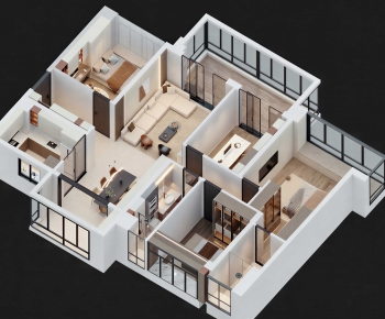 Modern A Bird's-eye View Of Home Decoration-ID:259974009