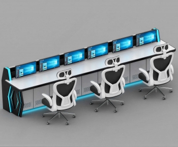 Modern Office Desk And Chair-ID:308645963