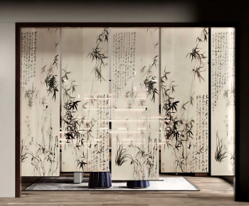 New Chinese Style Door Curtain-ID:171628952