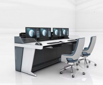 Modern Office Desk And Chair-ID:190917025