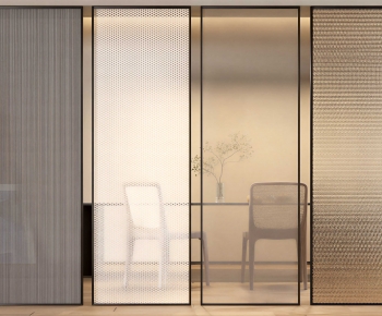 Modern Glass Screen Partition-ID:867950929