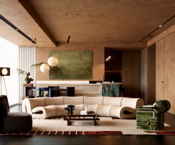 Modern A Living Room-ID:420079956