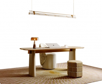 Modern Computer Desk And Chair-ID:686937093