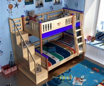 Modern Child's Bed-ID:436520647