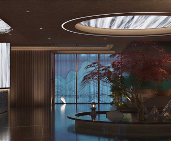 New Chinese Style Lobby Hall-ID:217654944