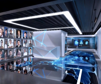Modern Exhibition Hall-ID:622381936