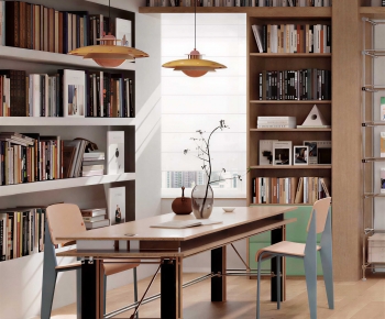 Modern Computer Desk And Chair-ID:912858014