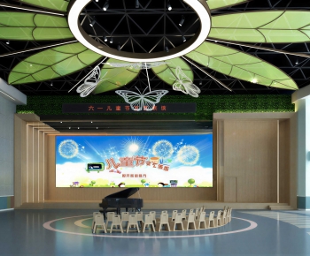 Modern Exhibition Hall-ID:380855081
