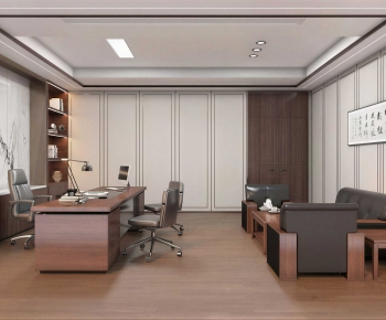 New Chinese Style Manager's Office-ID:834909926