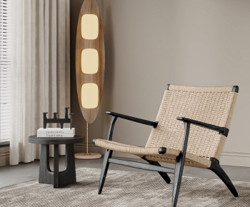 Wabi-sabi Style Lounge Chair-ID:897922999