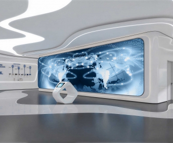 Modern Exhibition Hall-ID:458900936
