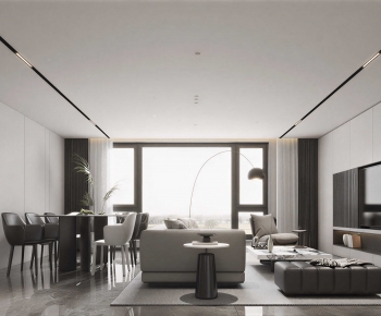 New Chinese Style A Living Room-ID:574578054