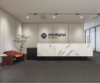 Modern Office Reception Desk-ID:181818017