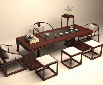 New Chinese Style Tea Tables And Chairs-ID:394758948