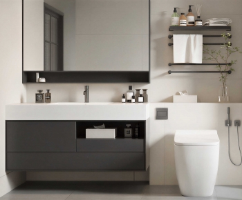 Modern Bathroom Cabinet-ID:257611042