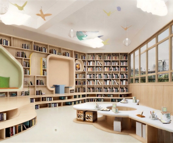 Modern Children's Reading Room-ID:888705974