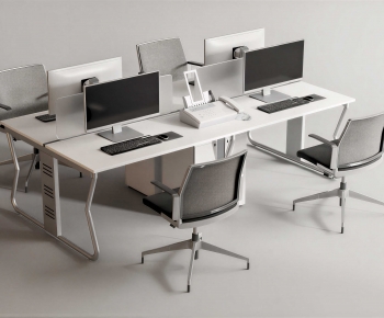 Modern Office Desk And Chair-ID:447356949