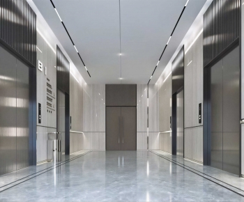 Modern Corridor/elevator Hall-ID:696250929