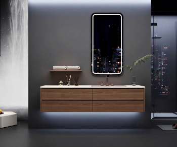 Modern Bathroom Cabinet-ID:395375977