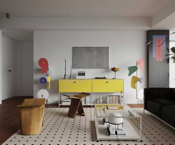 Modern A Living Room-ID:982410936