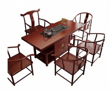 New Chinese Style Tea Tables And Chairs-ID:925265071