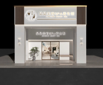 Modern Facade Element-ID:888360985