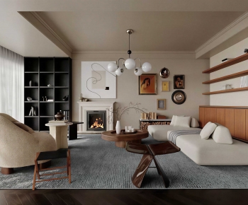 French Style A Living Room-ID:672403104