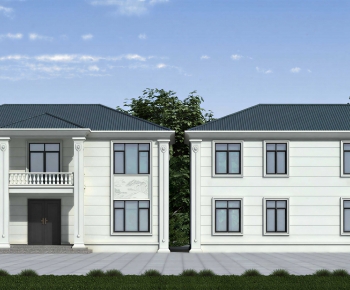 Simple European Style Detached Villa-ID:922929052