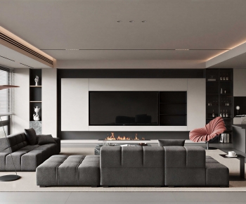 Modern A Living Room-ID:287293913