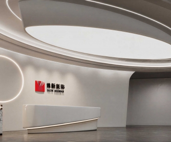 Modern Office Reception Desk-ID:416949032