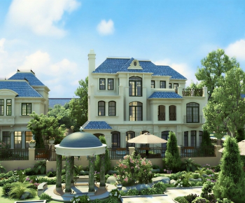 European Style Villa Appearance-ID:348934894